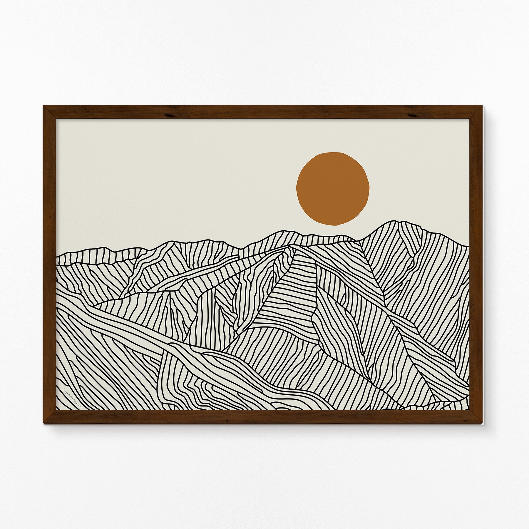 Horizontal Poster: A View Across Japan’s Southern Alps