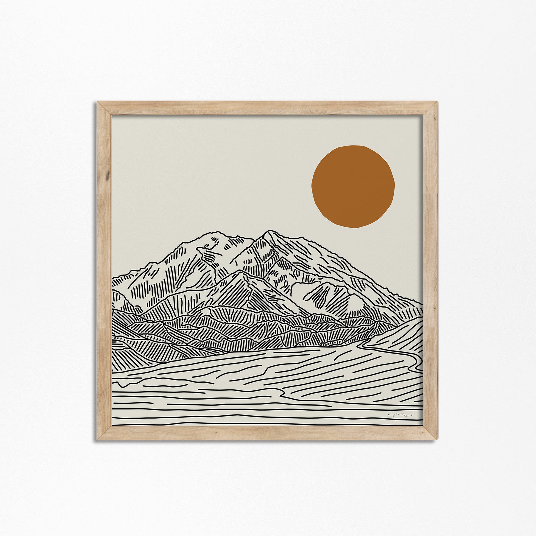 Denali Poster Square: The Highest Peak in North America