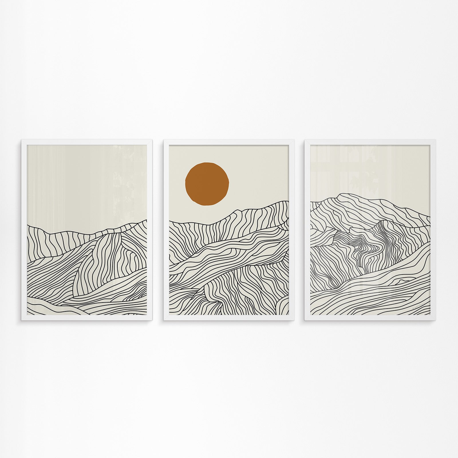 A Dream Journey to Japan: Line Art Japanese Alps Poster