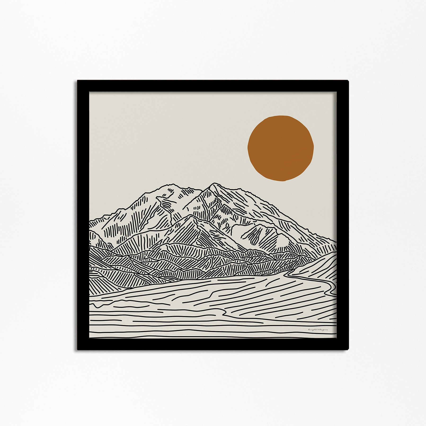 Denali Poster Square: The Highest Peak in North America