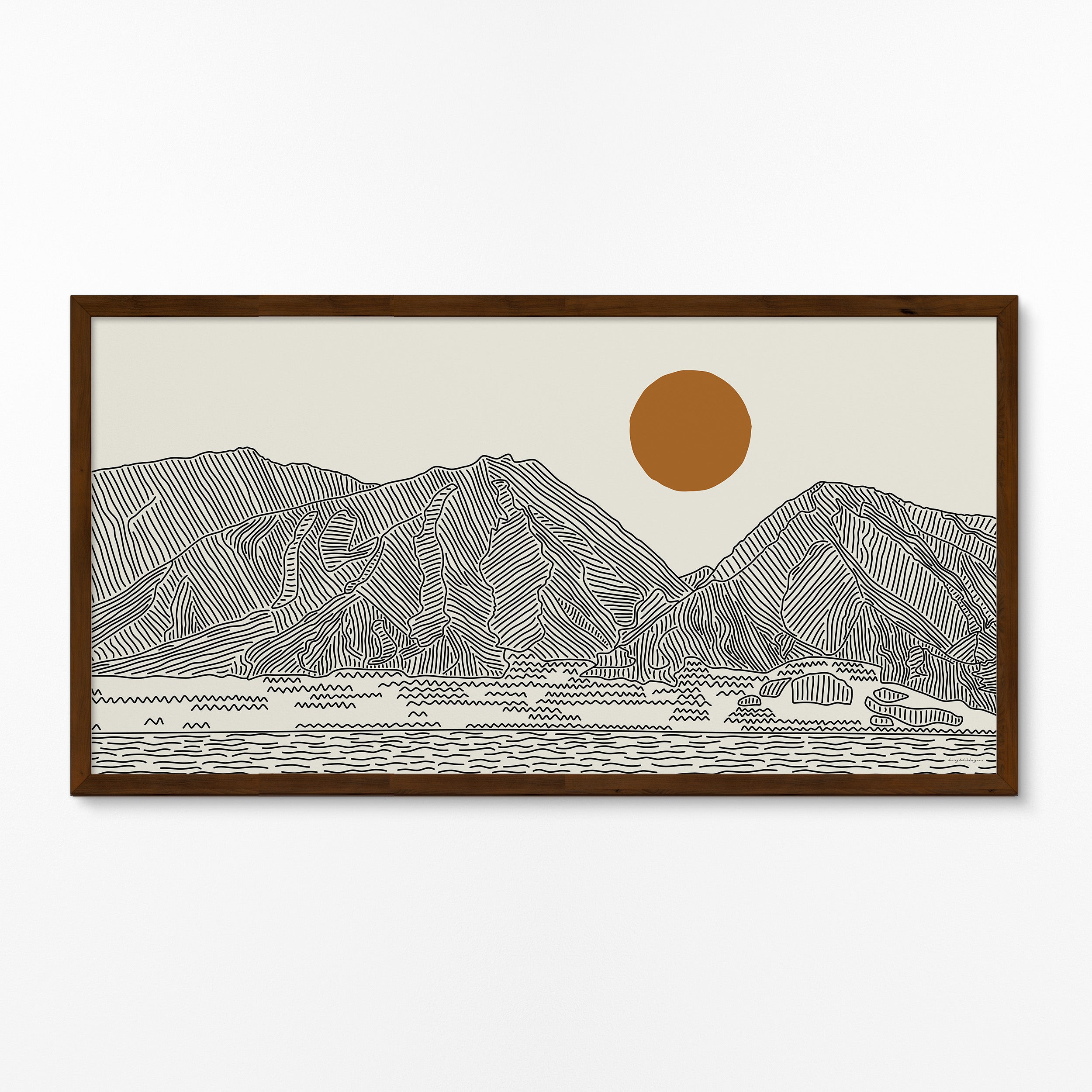 Panorama Poster: West Maui Mountains Hawaii