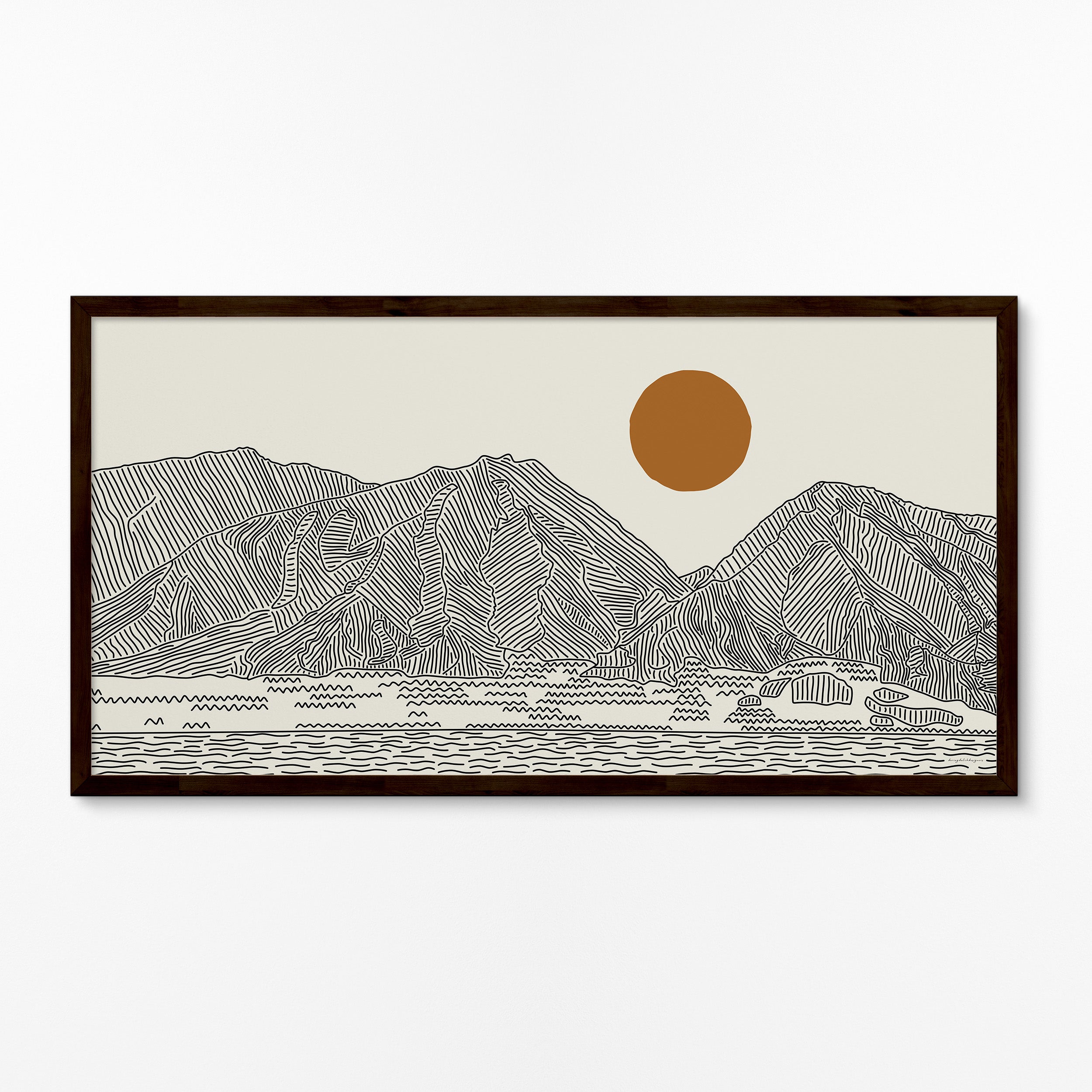 Panorama Poster: West Maui Mountains Hawaii