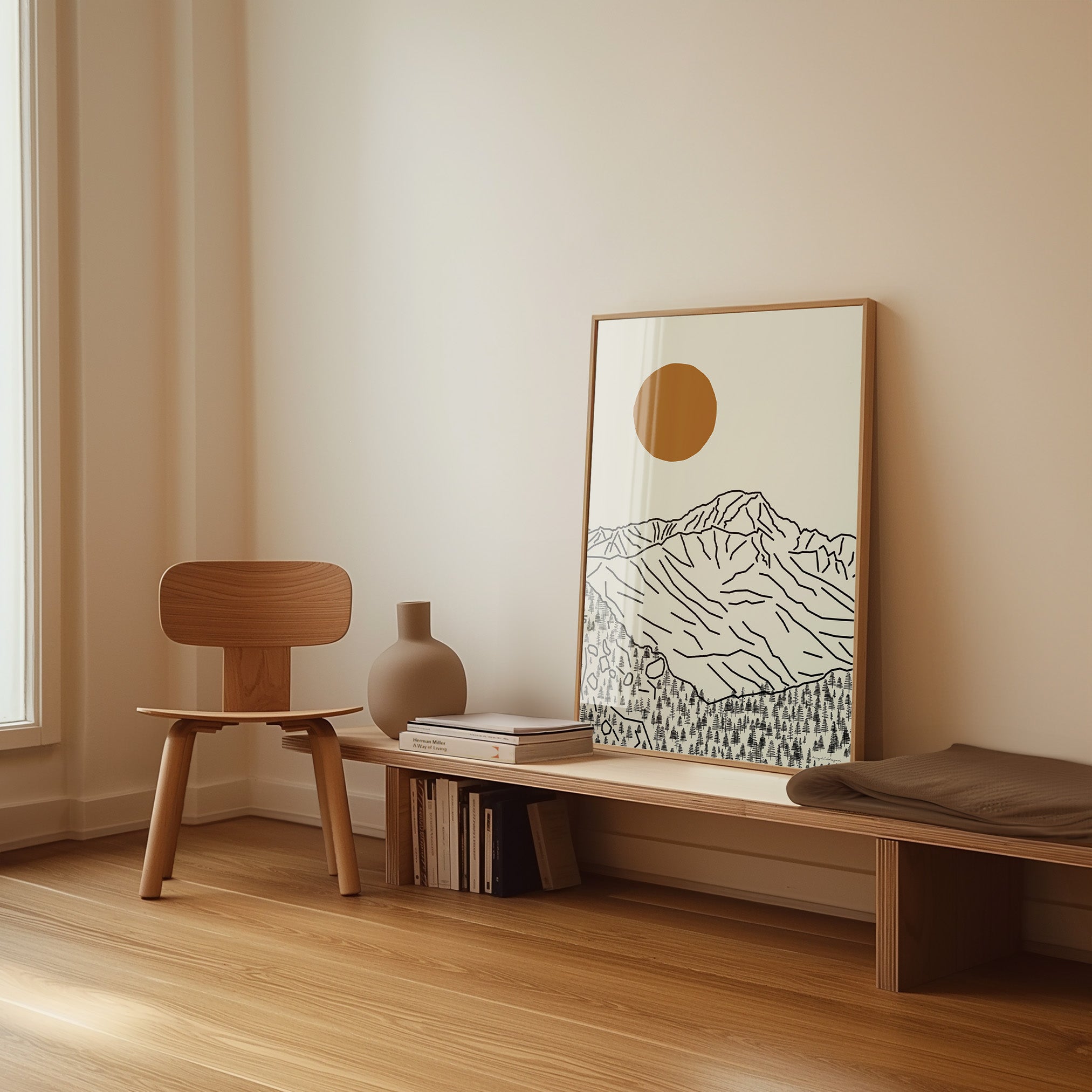 Mont Blanc Poster Verticaal