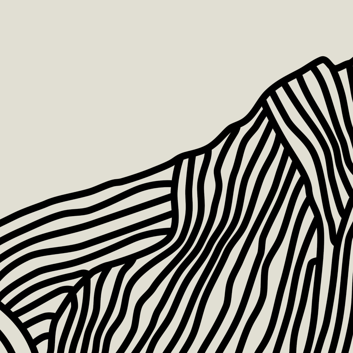 Escape to New Zealand: Milford Sound Panaroma Line Art Poster