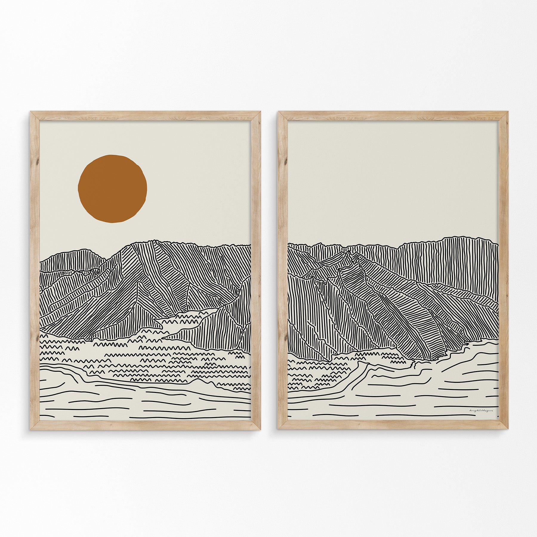 Tweeluik Poster - Jouw Herinnering aan Oahu, Hawaii