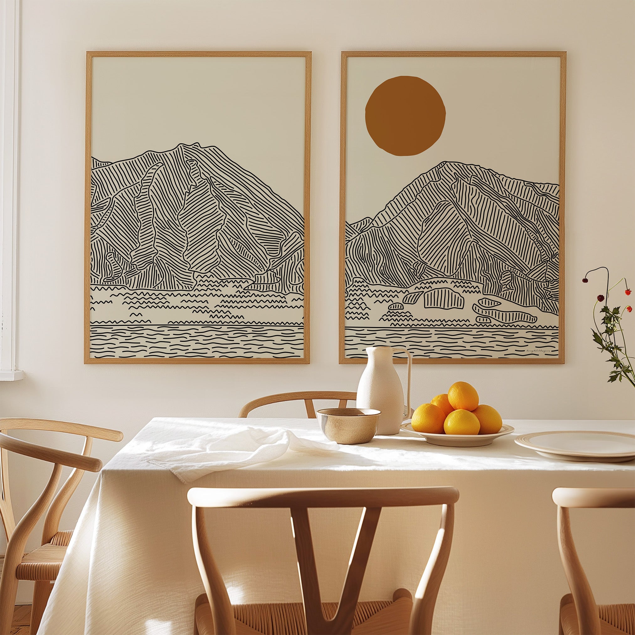 Tweeluik Poster: Maui’s West Mountains Hawaii