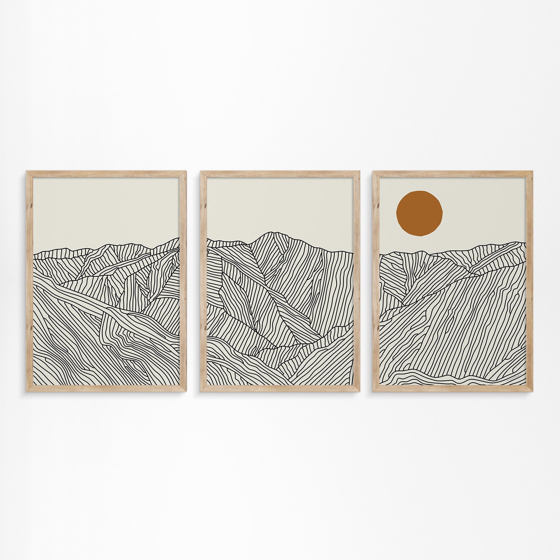 Dreiteiliges Poster: Geschichten aus den Südlichen Japanischen Alpen