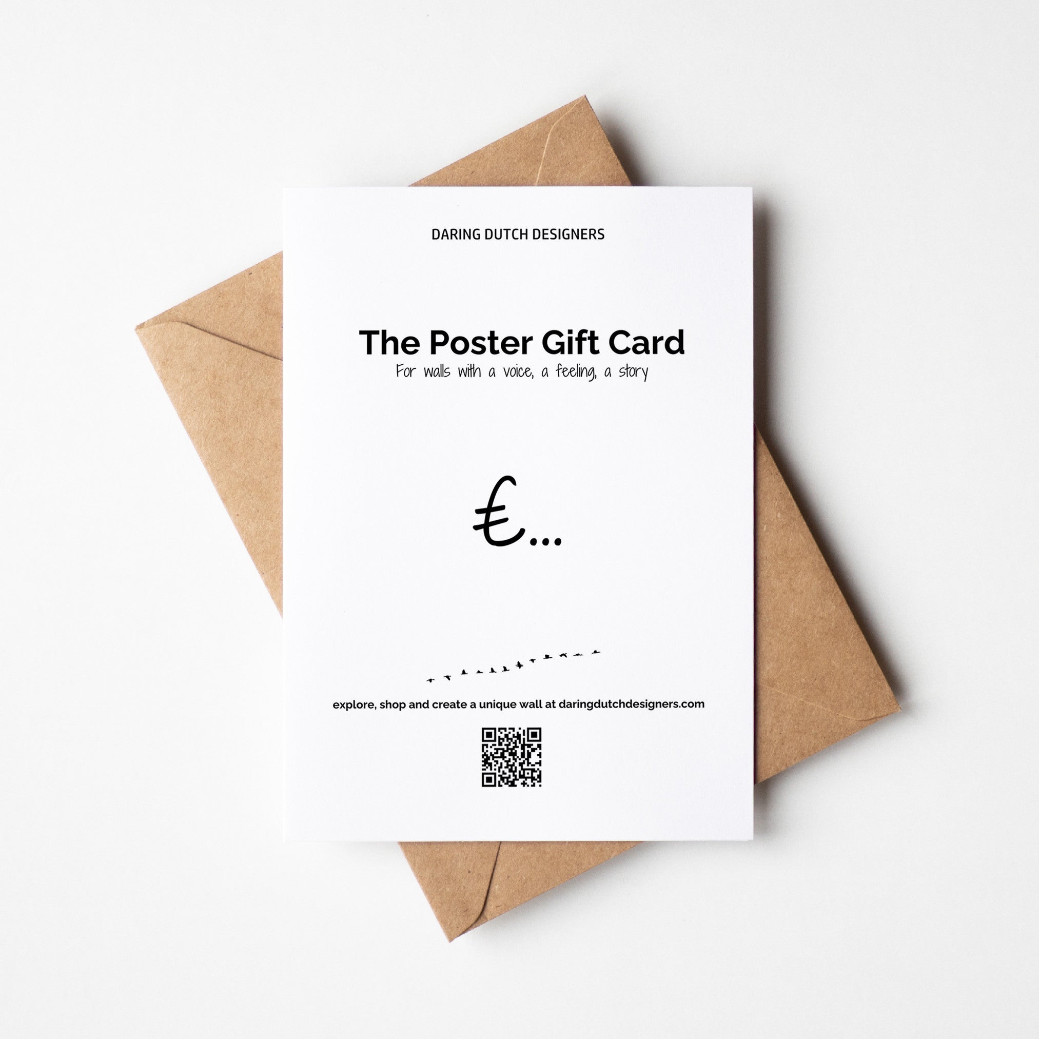 The poster giftcard, a unique gift for a lasting impression.