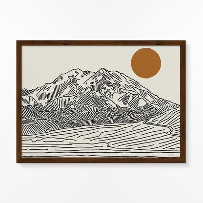 Denali Poster Horizontal: The Roof of Alaska