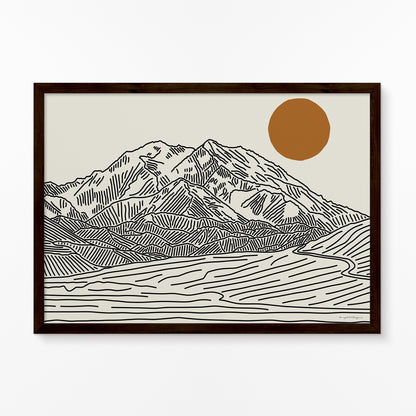 Denali Poster Horizontal: The Roof of Alaska