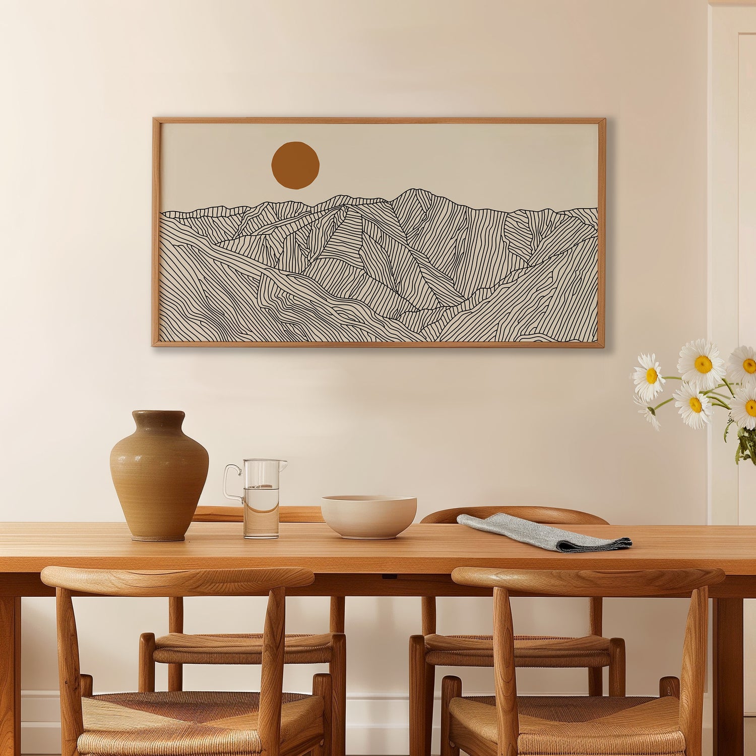 Panorama Poster des Akaishigebirges – Eine Landschaft ohne Ende