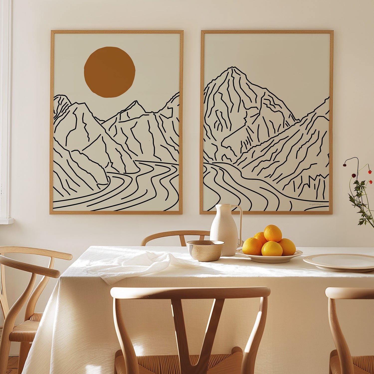 Avontuur aan de Muur: De K2 in Lijntekening Tweeluik Poster