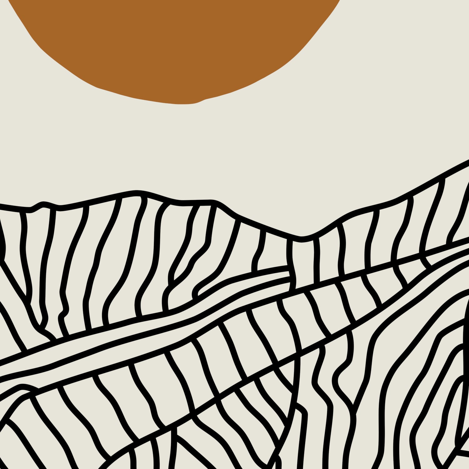 Panorama Poster des Akaishigebirges – Eine Landschaft ohne Ende