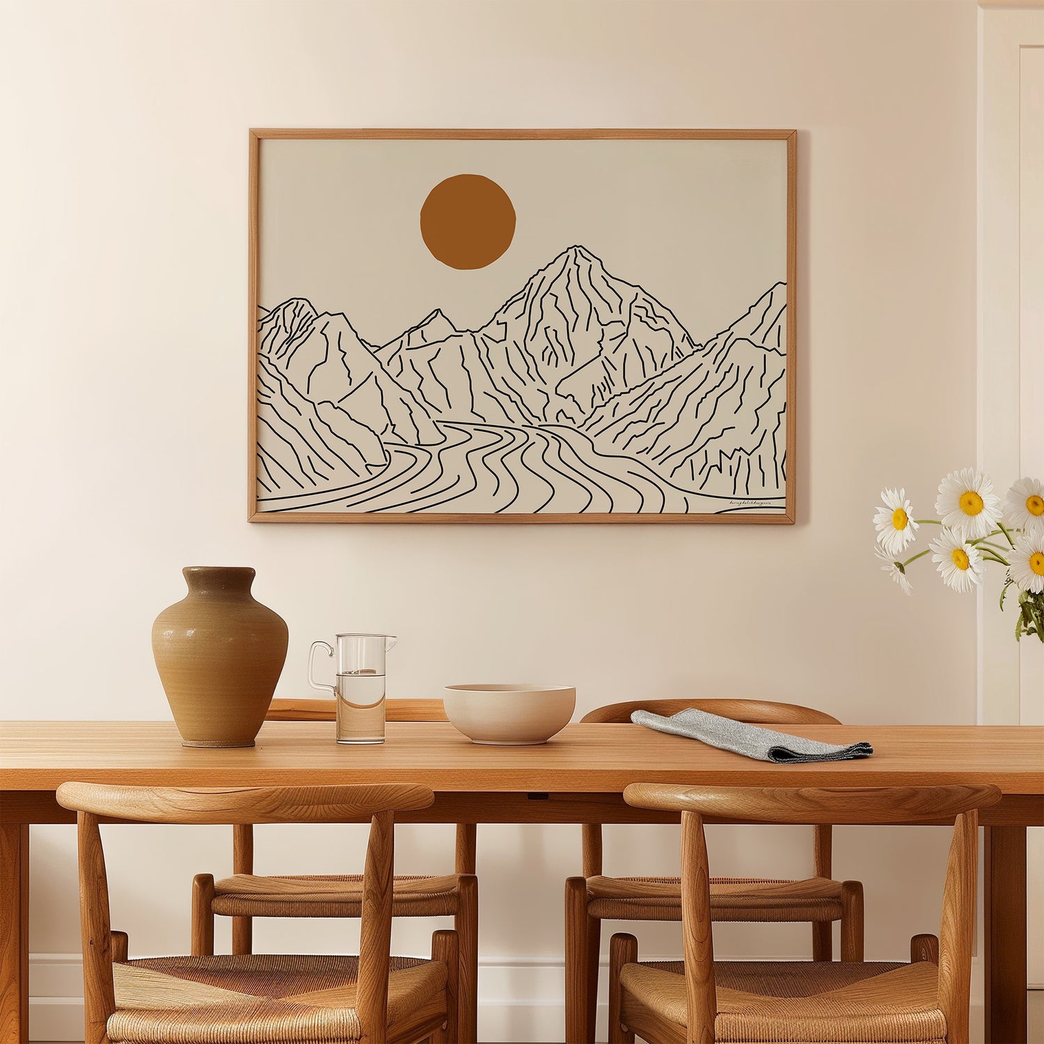 K2 Poster Horizontaal: Een Minimalistische Blikvanger voor Thuis