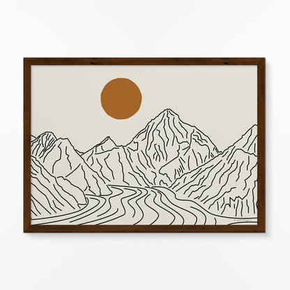 K2 Poster Horizontaal: Een Minimalistische Blikvanger voor Thuis