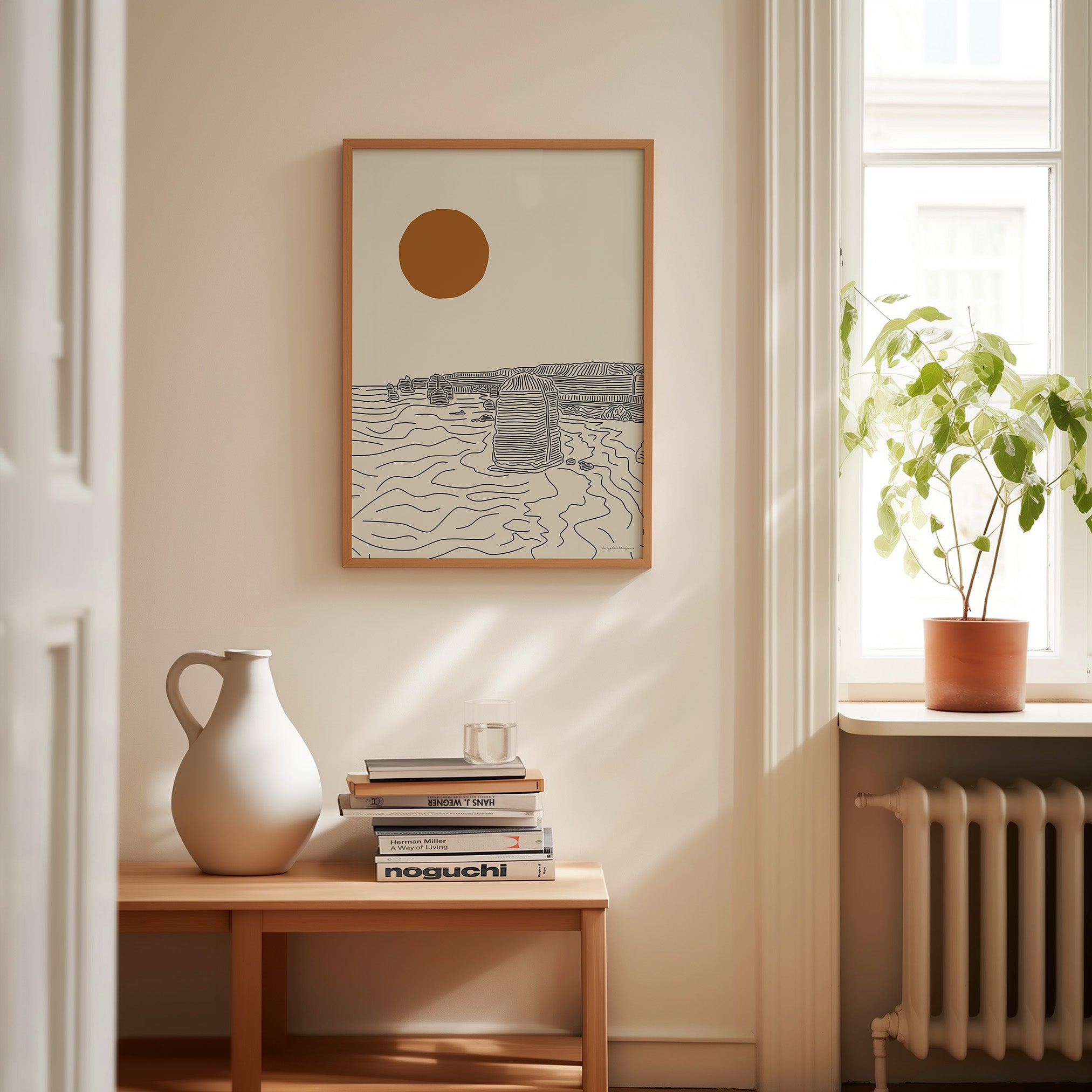 Lijntekening Poster: Een Stukje Great Ocean Road aan je Muur