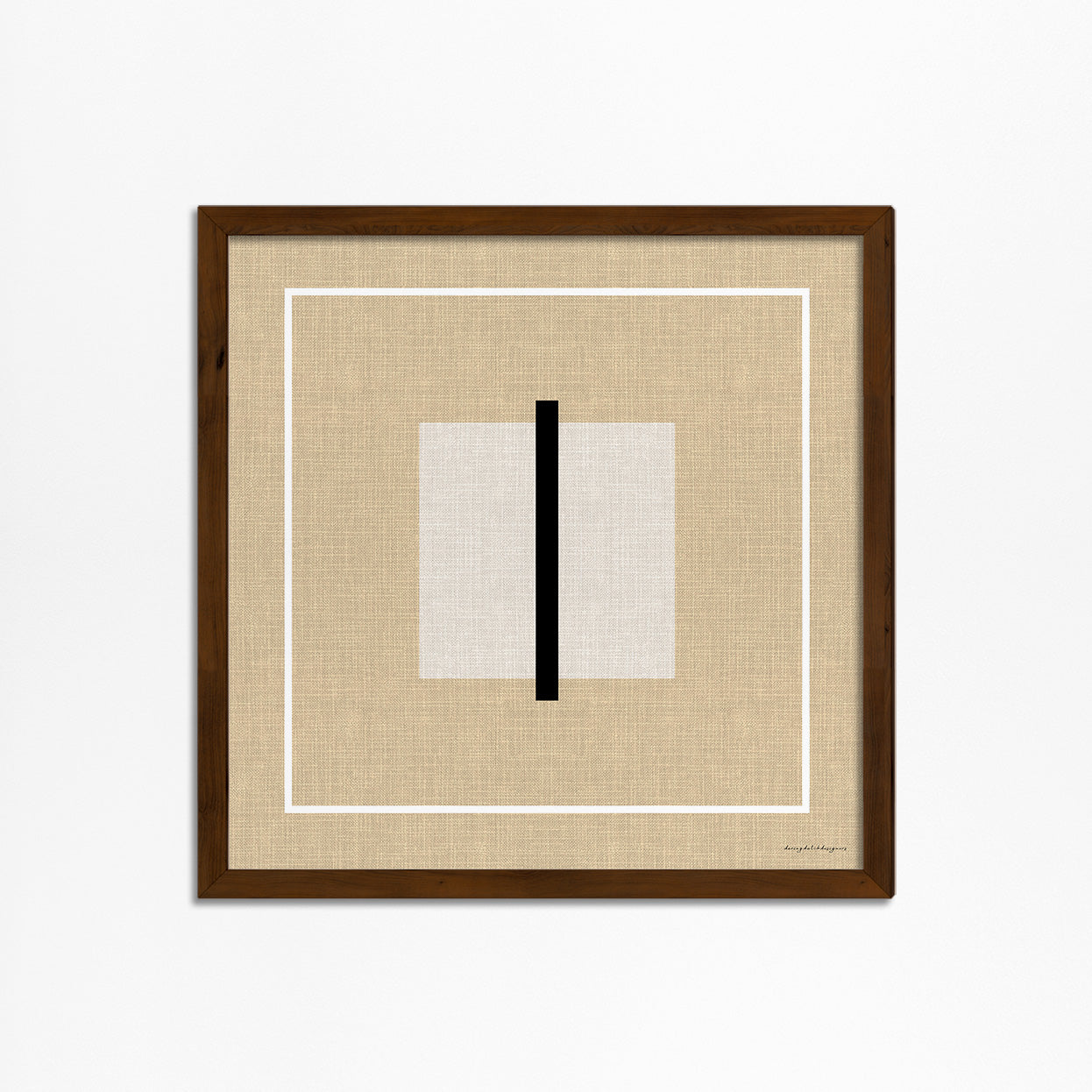 Cozy &amp; Modern: Abstract Linen Look Square Poster 