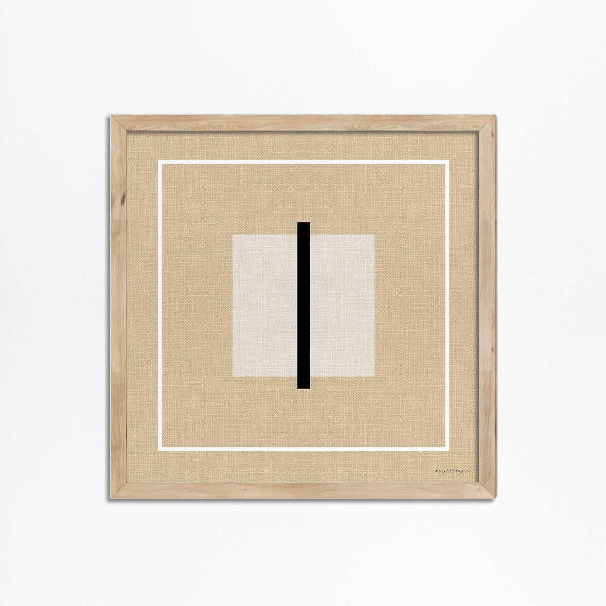 Cozy &amp; Modern: Abstract Linen Look Square Poster 