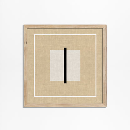 Cozy &amp; Modern: Abstract Linen Look Square Poster 