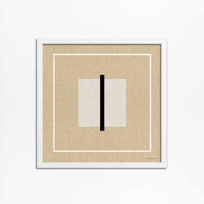 Cozy &amp; Modern: Abstract Linen Look Square Poster 