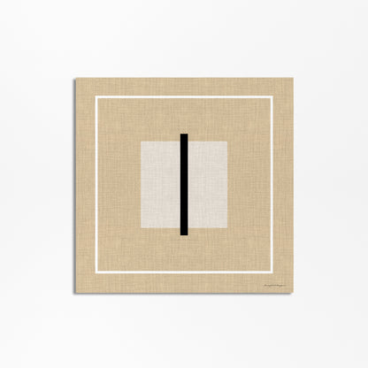 Cozy &amp; Modern: Abstract Linen Look Square Poster 