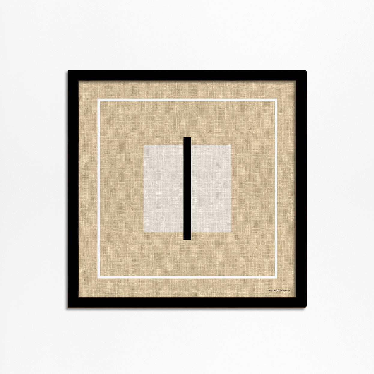 Cozy &amp; Modern: Abstract Linen Look Square Poster 