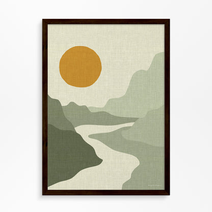 Let Nature Flow into your Home: Mountains and River Poster