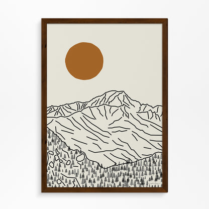Mont Blanc Poster Vertical