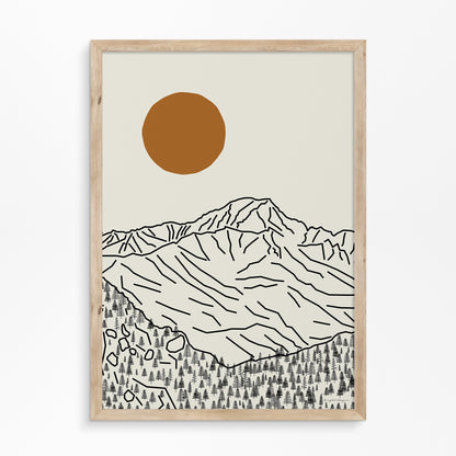 Mont Blanc Poster Vertical