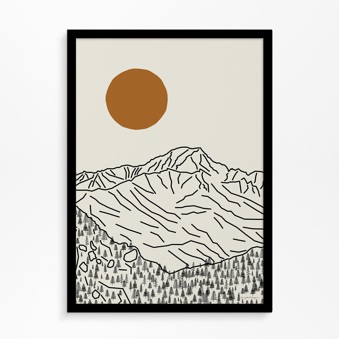 Mont Blanc Poster Vertical