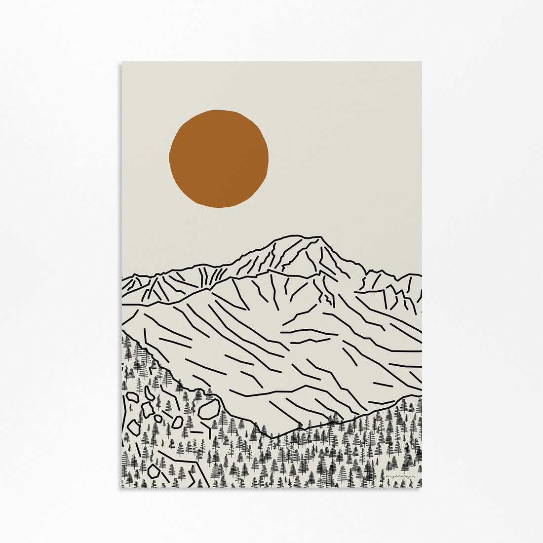 Mont Blanc Poster Vertical