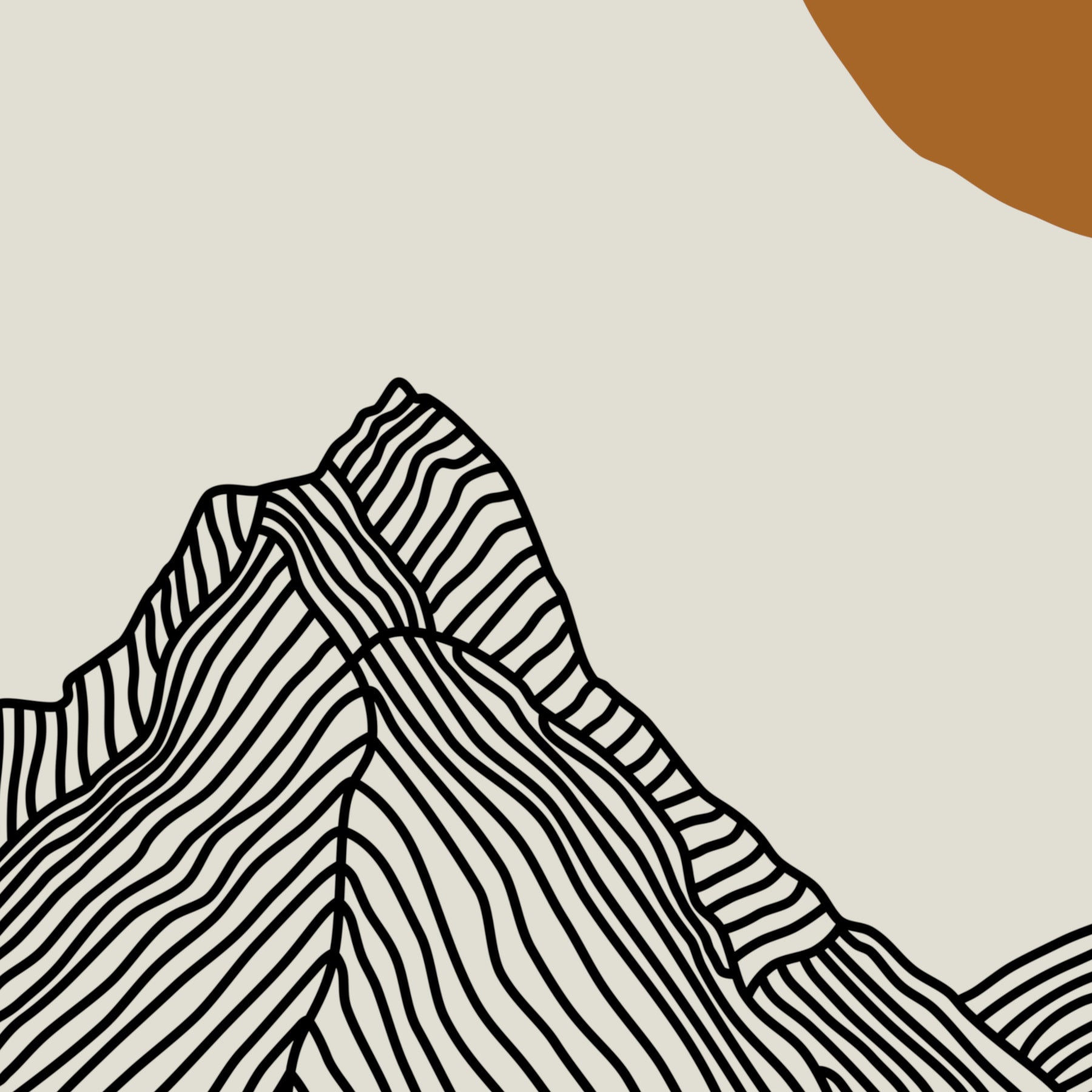 Horizontal Line Art Poster: The Magic of Milford Sound Magic at Home