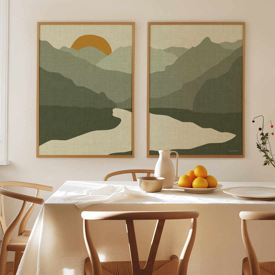Nacnic Set of 6 minimalism posters in pastel colors, cute home, landscape and natural foil for interior architecture and decoration, A3 and A4, wooden frame Nacnic Set of 6 minimalism posters in pastel colors, cute home, landscape and natural foil for interior architecture and decoration, A3 and A4, wooden frame