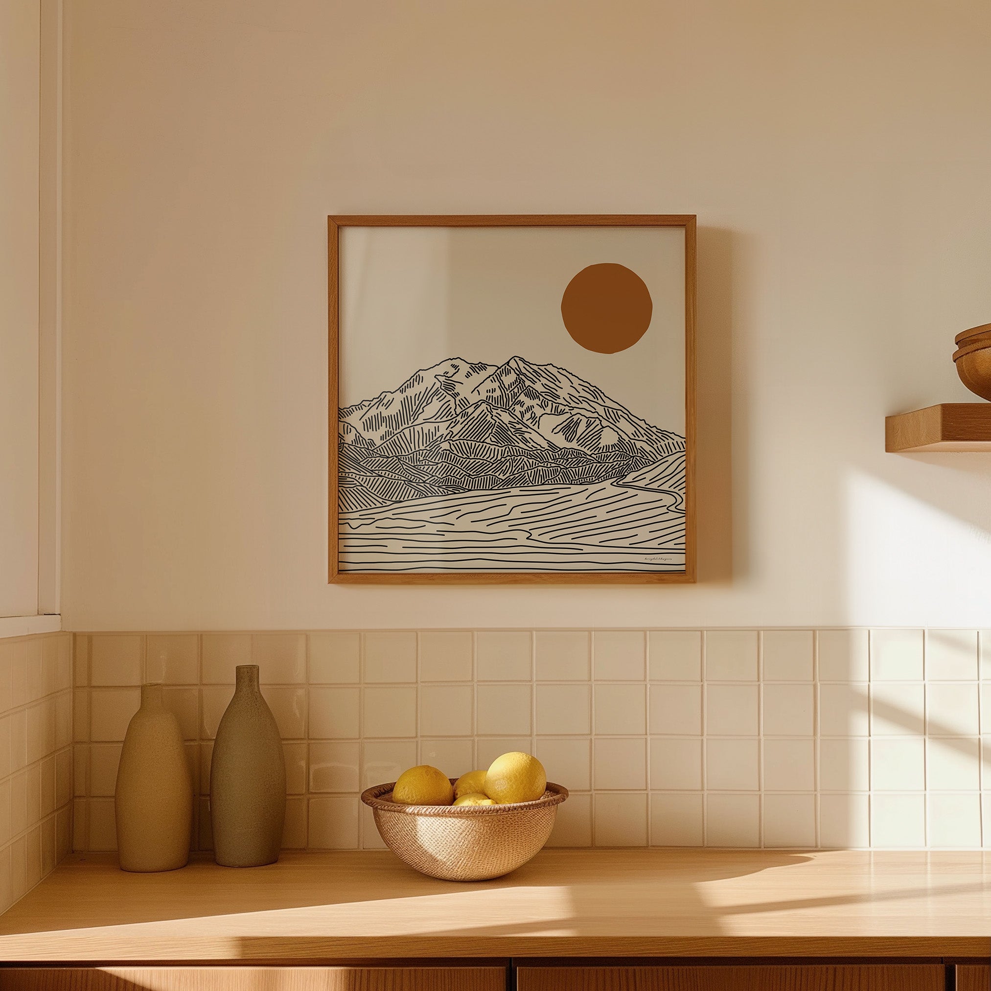 Denali Poster Square: The Highest Peak in North America