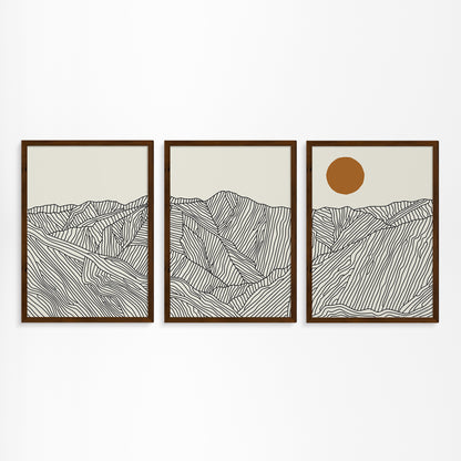 Dreiteiliges Poster: Geschichten aus den Südlichen Japanischen Alpen