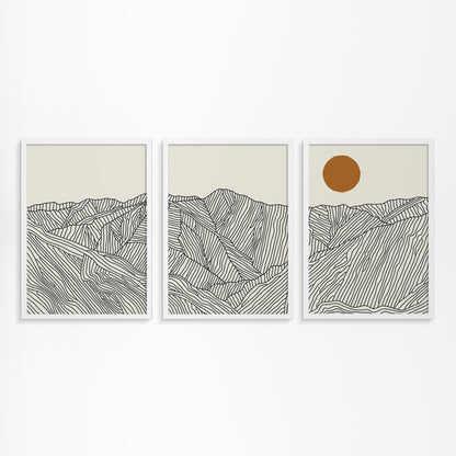 Dreiteiliges Poster: Geschichten aus den Südlichen Japanischen Alpen