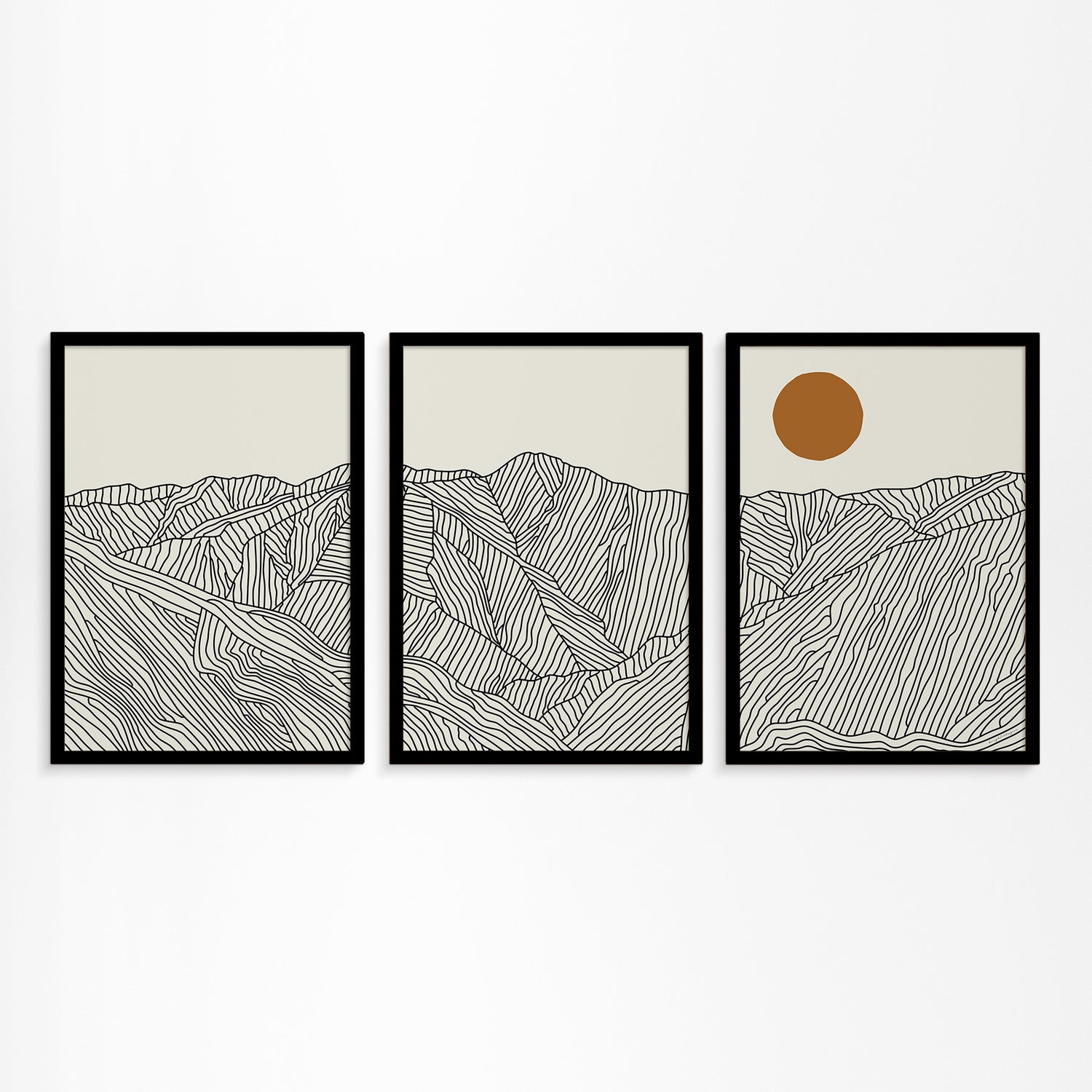 Dreiteiliges Poster: Geschichten aus den Südlichen Japanischen Alpen