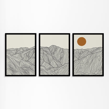 Dreiteiliges Poster: Geschichten aus den Südlichen Japanischen Alpen