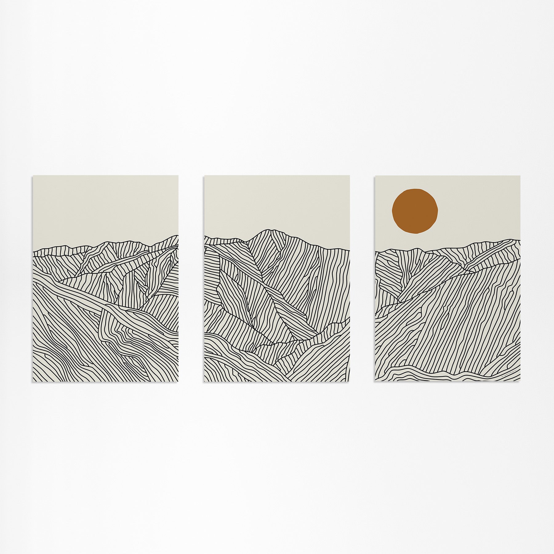 Dreiteiliges Poster: Geschichten aus den Südlichen Japanischen Alpen